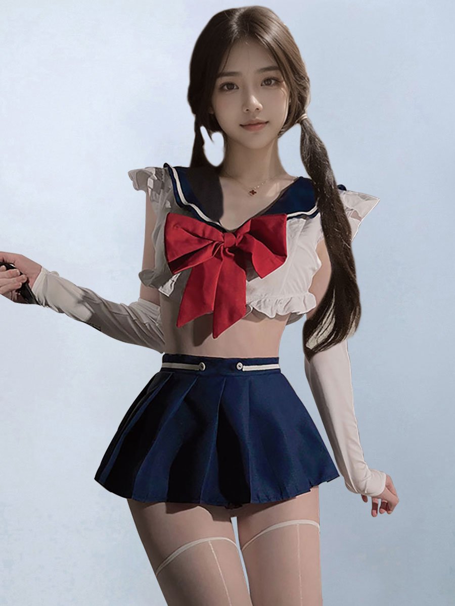 セーラー服 コスプレ セクシー アニメ風 セーラー服風 ランジェリー コスプレ衣装