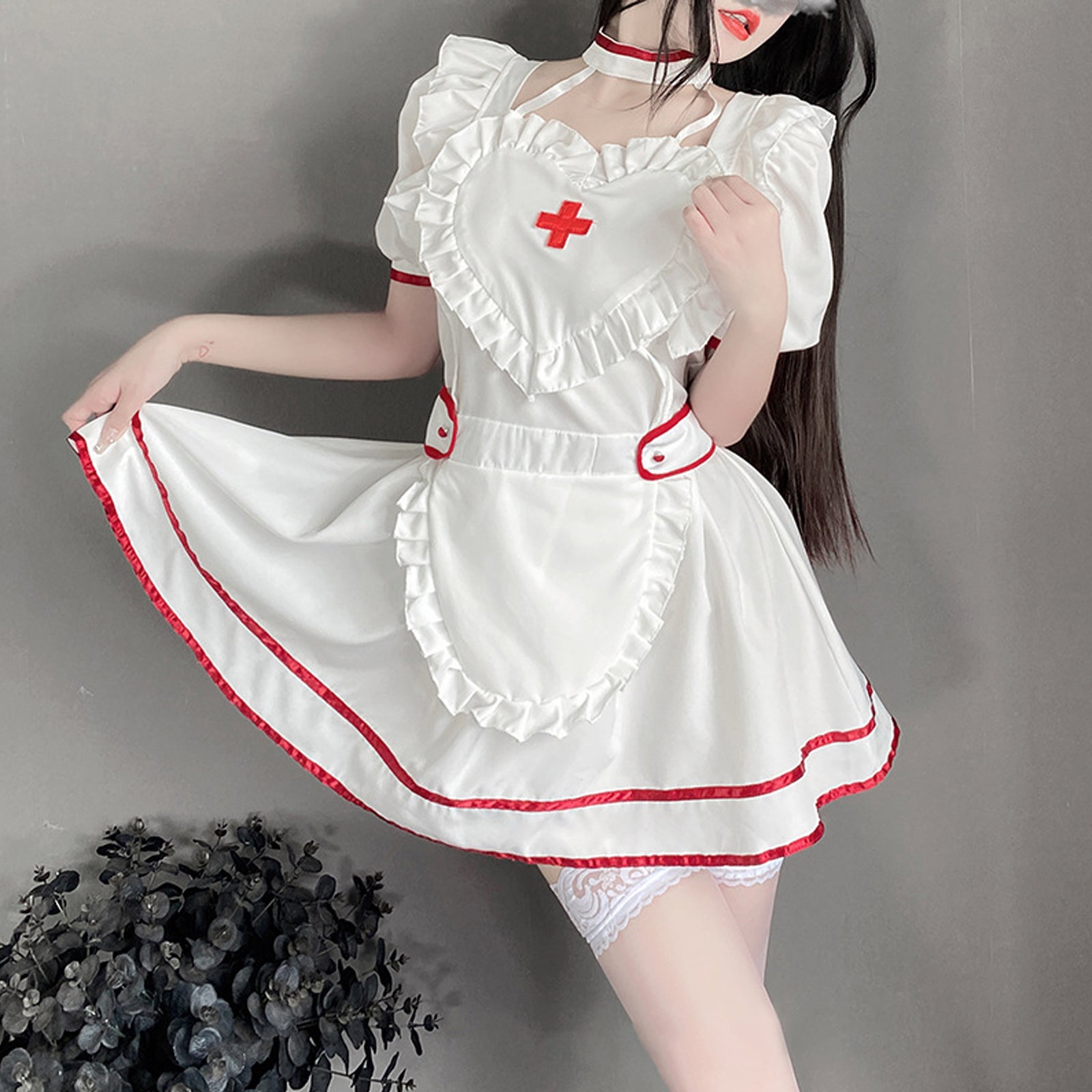 cosplay 誘惑ナース 白ドレス衣装