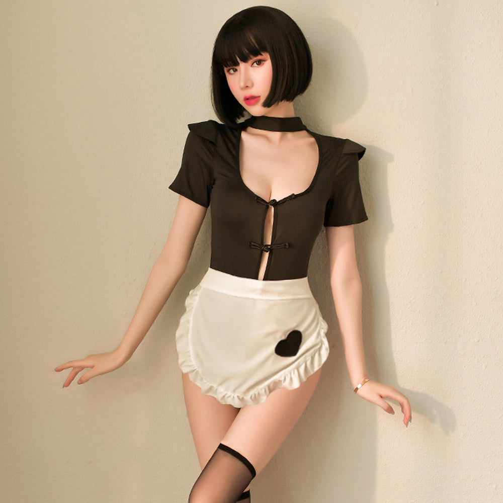 cosplay sex メイドエロコスチューム エプロン付き