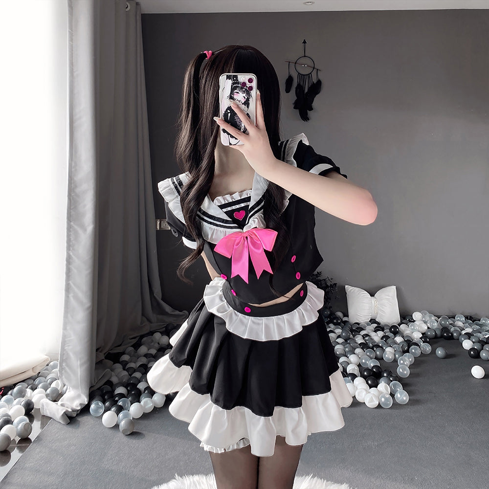 コスプレ アニメ セクシーメイド 日本ロリータ制服