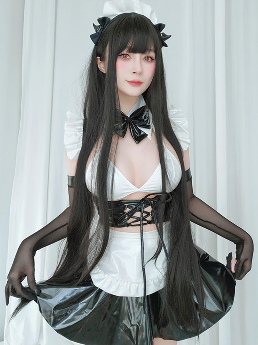 cosplay ラテックスメイド コスプレ衣装