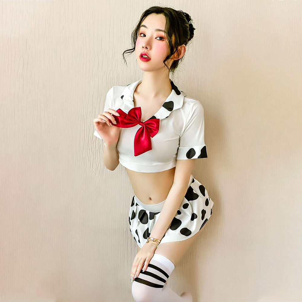 セクシー コスプレ セクシー牛ロリタ 大人ウシ柄アニメ衣装