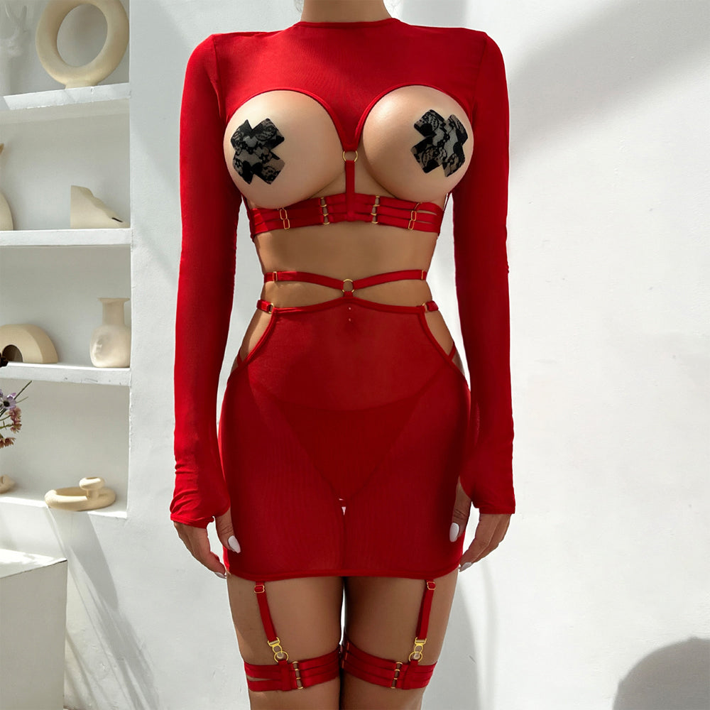 cosplay sex セダクティブストラップ カップレスミニセット